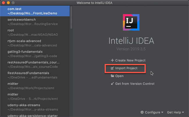 Import Project to IntelliJ